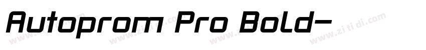 Autoprom Pro Bold字体转换 Autoprom Pro Bold字体转换